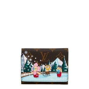 LOUIS VUITTON Brown Monogram Leather Wallet